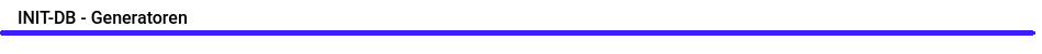 INIT-DB - Generatoren